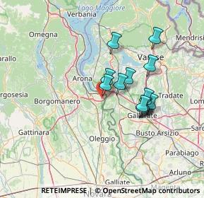 Mappa Via Fondotoce, 28053 Castelletto sopra Ticino NO, Italia (11.03846)