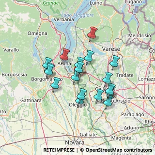 Mappa Via Fondotoce, 28053 Castelletto sopra Ticino NO, Italia (11.81111)