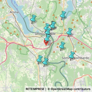 Mappa Via Fondotoce, 28053 Castelletto sopra Ticino NO, Italia (3.43583)