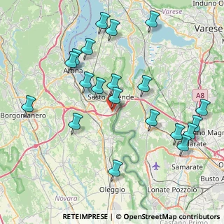 Mappa Via Fondotoce, 28053 Castelletto sopra Ticino NO, Italia (8.906)
