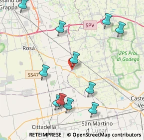 Mappa Via Alessandro Volta, 31037 Loria TV, Italia (4.54364)