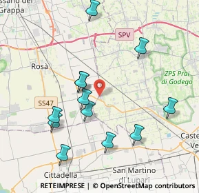 Mappa Via Alessandro Volta, 31037 Loria TV, Italia (3.9675)