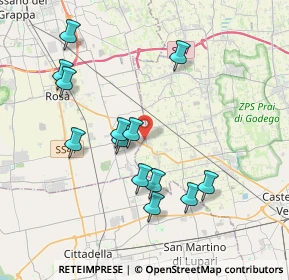Mappa Via Alessandro Volta, 31037 Loria TV, Italia (3.75692)