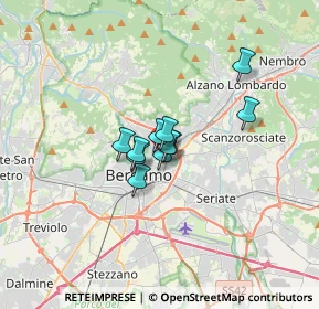 Mappa Via Gianforte Suardi, 24124 Bergamo BG, Italia (1.74909)