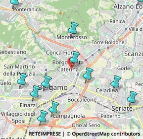 Mappa Via Gianforte Suardi, 24124 Bergamo BG, Italia (2.7075)