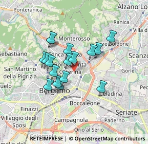 Mappa Via G. Suardi, 24124 Bergamo BG, Italia (1.36059)