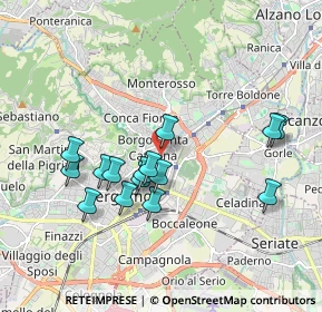 Mappa Via Gianforte Suardi, 24124 Bergamo BG, Italia (1.72267)