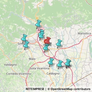 Mappa Viale Vittorio Veneto, 36016 Thiene VI, Italia (6.485)
