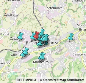 Mappa Via Artigiani, 20842 Besana In Brianza MB, Italia (0.493)