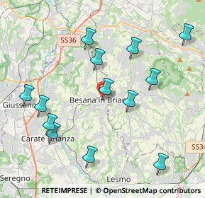 Mappa Via Artigiani, 20842 Besana In Brianza MB, Italia (4.35538)