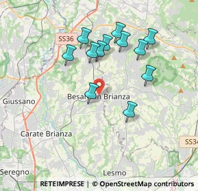 Mappa Via Artigiani, 20842 Besana In Brianza MB, Italia (3.36583)