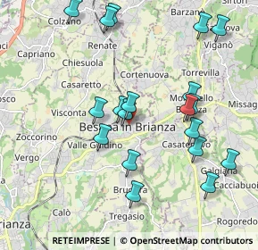 Mappa Via Artigiani, 20842 Besana In Brianza MB, Italia (2.04947)