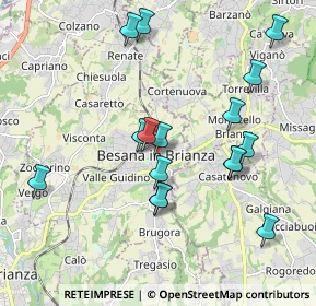 Mappa Via Artigiani, 20842 Besana In Brianza MB, Italia (1.94188)