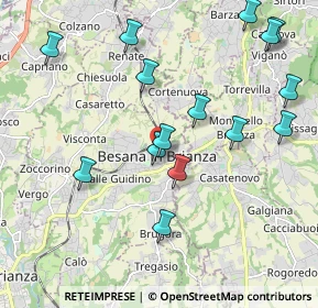 Mappa Via Artigiani, 20842 Besana In Brianza MB, Italia (2.202)