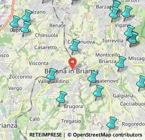 Mappa Via Artigiani, 20842 Besana In Brianza MB, Italia (2.975)