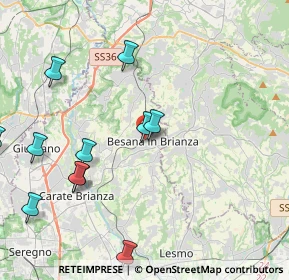 Mappa Piazza Galileo Galilei, 20842 Besana in Brianza MB, Italia (4.78909)