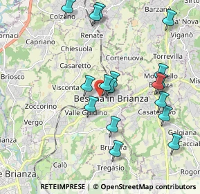 Mappa Piazza Galileo Galilei, 20842 Besana in Brianza MB, Italia (1.99647)