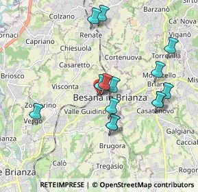 Mappa Piazza Galileo Galilei, 20842 Besana in Brianza MB, Italia (1.80214)