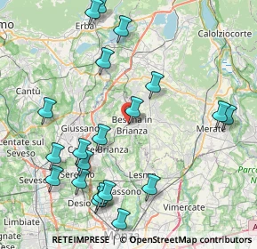 Mappa Piazza Galileo Galilei, 20842 Besana in Brianza MB, Italia (9.536)