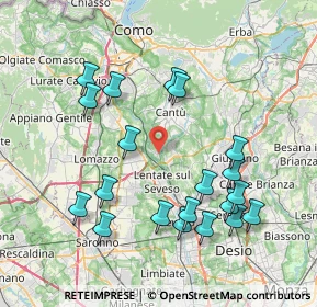 Mappa Via Airoldi, 22060 Carimate CO, Italia (8.179)