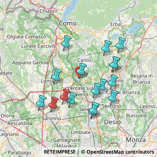 Mappa Via Airoldi, 22060 Carimate CO, Italia (7.35)