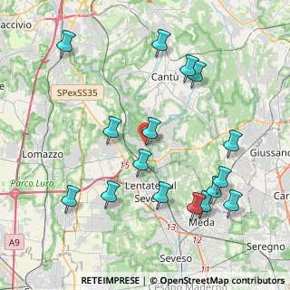 Mappa Via Airoldi, 22060 Carimate CO, Italia (4.51938)