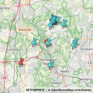 Mappa Via Airoldi, 22060 Carimate CO, Italia (3.962)