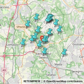 Mappa Via Airoldi, 22060 Carimate CO, Italia (3.039)