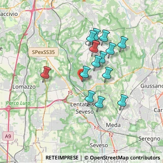 Mappa Via Airoldi, 22060 Carimate CO, Italia (3.25714)