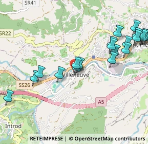 Mappa Piazza dell'Assunzione, 11018 Villeneuve AO, Italia (1.1965)