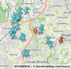 Mappa Frazione Molino Principe, 22034 Giussano MB, Italia (2.231)