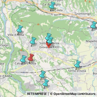 Mappa Viale Bosio, 24039 Sotto il Monte Giovanni XXIII BG, Italia (2.45545)