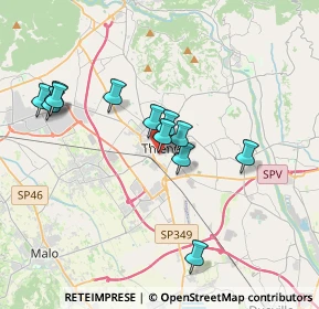 Mappa Via Tommaso de Marchi, 36016 Thiene VI, Italia (3.31333)
