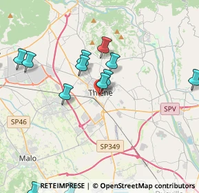 Mappa Via Tommaso de Marchi, 36016 Thiene VI, Italia (4.94286)