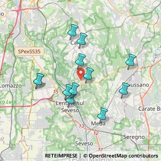 Mappa Via Adamello, 22060 Figino Serenza CO, Italia (3.51833)
