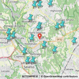 Mappa Via Adamello, 22060 Figino Serenza CO, Italia (2.673)