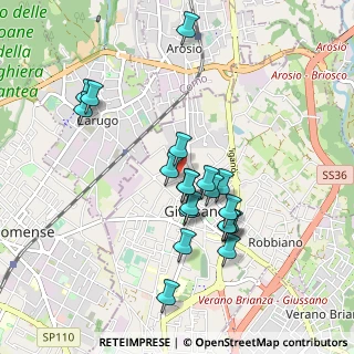 Mappa Viale Piave, 20833 Giussano MB, Italia (0.85)