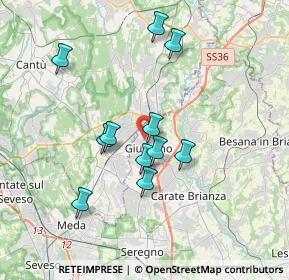 Mappa Via Giuseppe Parini, 20833 Giussano MB, Italia (3.17818)