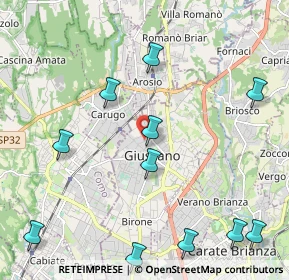 Mappa Via Giuseppe Parini, 20833 Giussano MB, Italia (2.74)