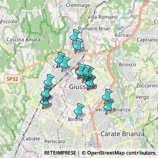 Mappa Viale Piave, 20833 Giussano MB, Italia (1.45944)