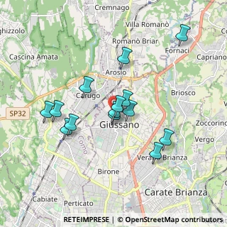 Mappa Viale Piave, 20833 Giussano MB, Italia (1.58429)