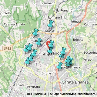 Mappa Via Giuseppe Parini, 20833 Giussano MB, Italia (1.75235)
