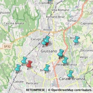 Mappa Viale Piave, 20833 Giussano MB, Italia (2.35417)