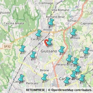 Mappa Viale Piave, 20833 Giussano MB, Italia (2.77625)