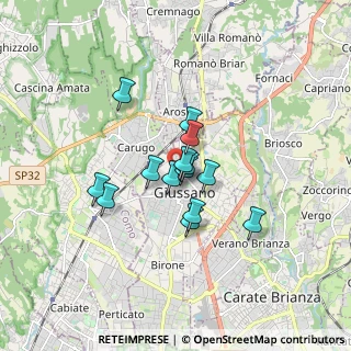 Mappa Viale Piave, 20833 Giussano MB, Italia (1.13786)