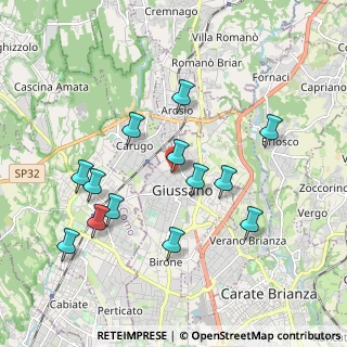 Mappa Via Giuseppe Parini, 20833 Giussano MB, Italia (1.89846)