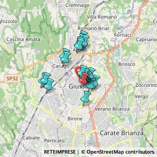 Mappa Viale Piave, 20833 Giussano MB, Italia (1.11)