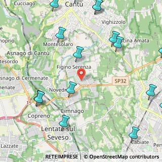 Mappa Via Grigna, 22060 Figino Serenza CO, Italia (3.09688)