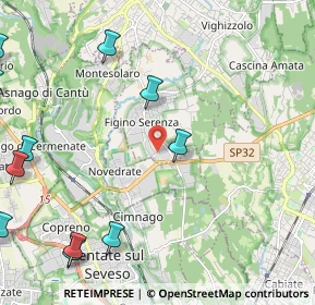 Mappa Via Grigna, 22060 Figino Serenza CO, Italia (3.39462)