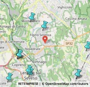 Mappa Via Grigna, 22060 Figino Serenza CO, Italia (3.25714)